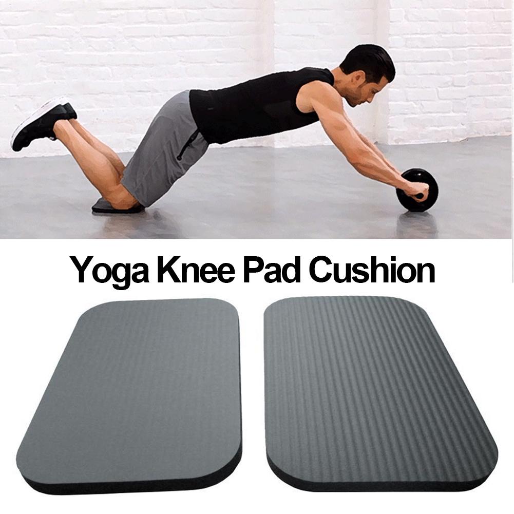 Pilates Yoga Studio - وسادة ركبة سوداء لليوغا، قطعة واحدة،