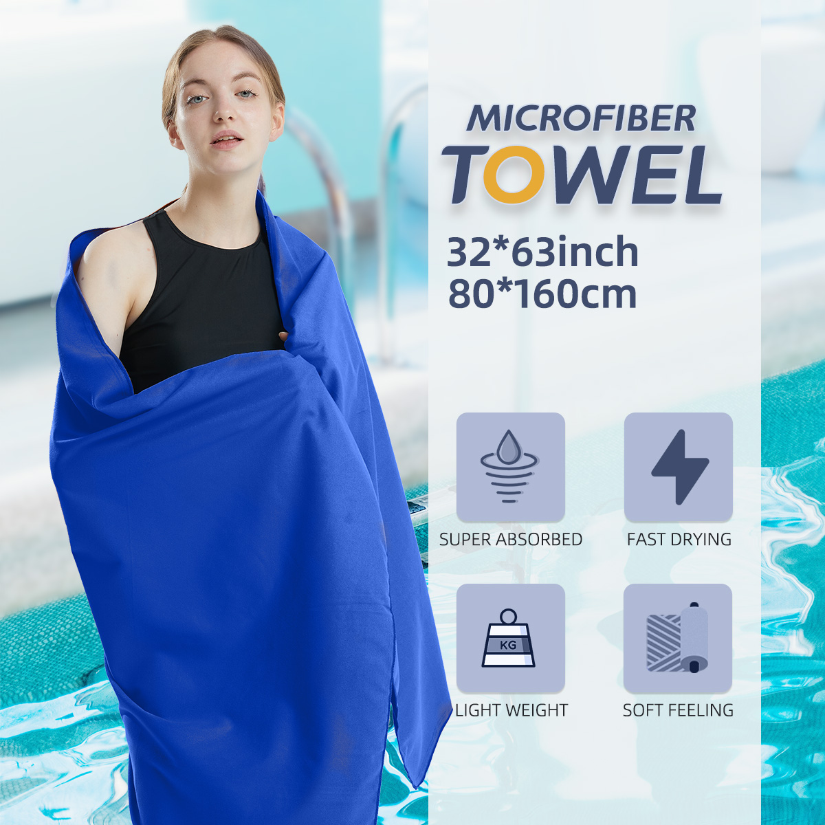 Pilates Yoga Towel - ستوكات منشفة رياضية سريعة الجافة ،