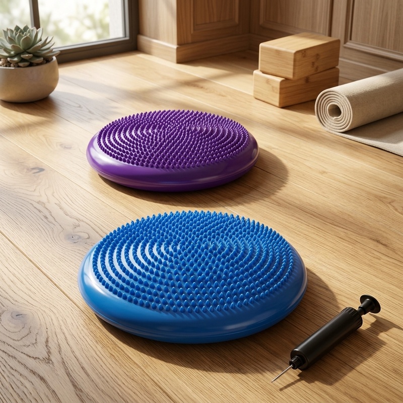 Exercise Disc Inflatable - وسادة توازن قابلة للنفخ لليوغا والتدليك،