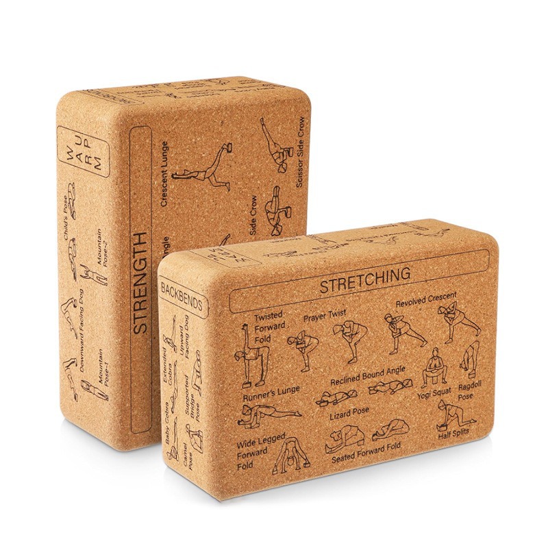 Yoga Block Cork - كتلة يوغا من الفلين الطبيعي عالي