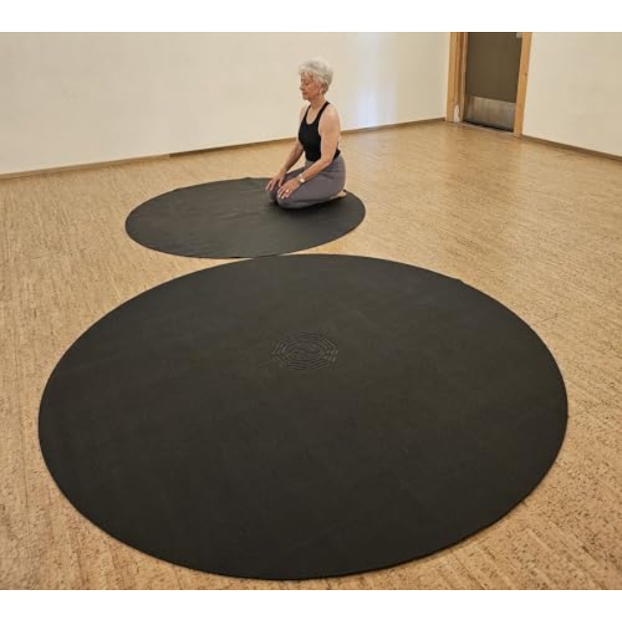 Pilates Yin Yoga - سجادة يوجا دائرية كبيرة مقاس 72
