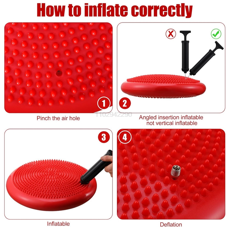 13.5in / 34 سنتيمتر تضخم تمايل - مراجعة Exercise Disc Inflatable وسعره