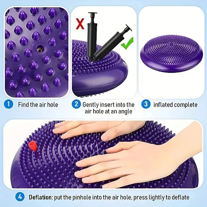 وسادة توازن قابلة للنفخ لليوغا - مراجعة Exercise Disc Inflatable وسعره
